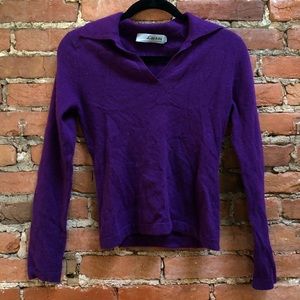 Vintage Dark Purple Cashmere Sweater